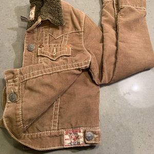 True Religion Tan Sherpa Jacket